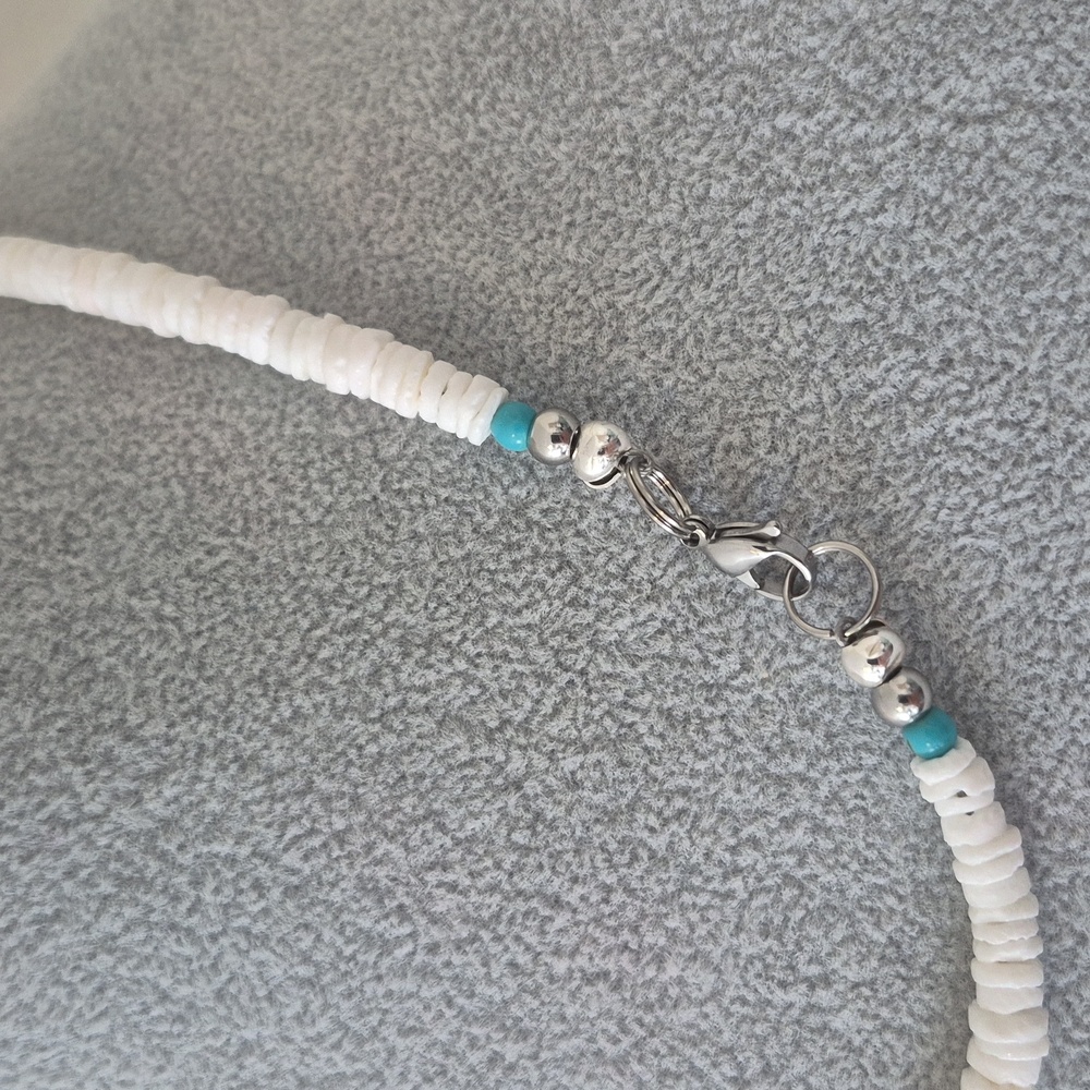 3 Piece SHELL & TURQUOISE JEWELRY SET - Picture 2 of 8